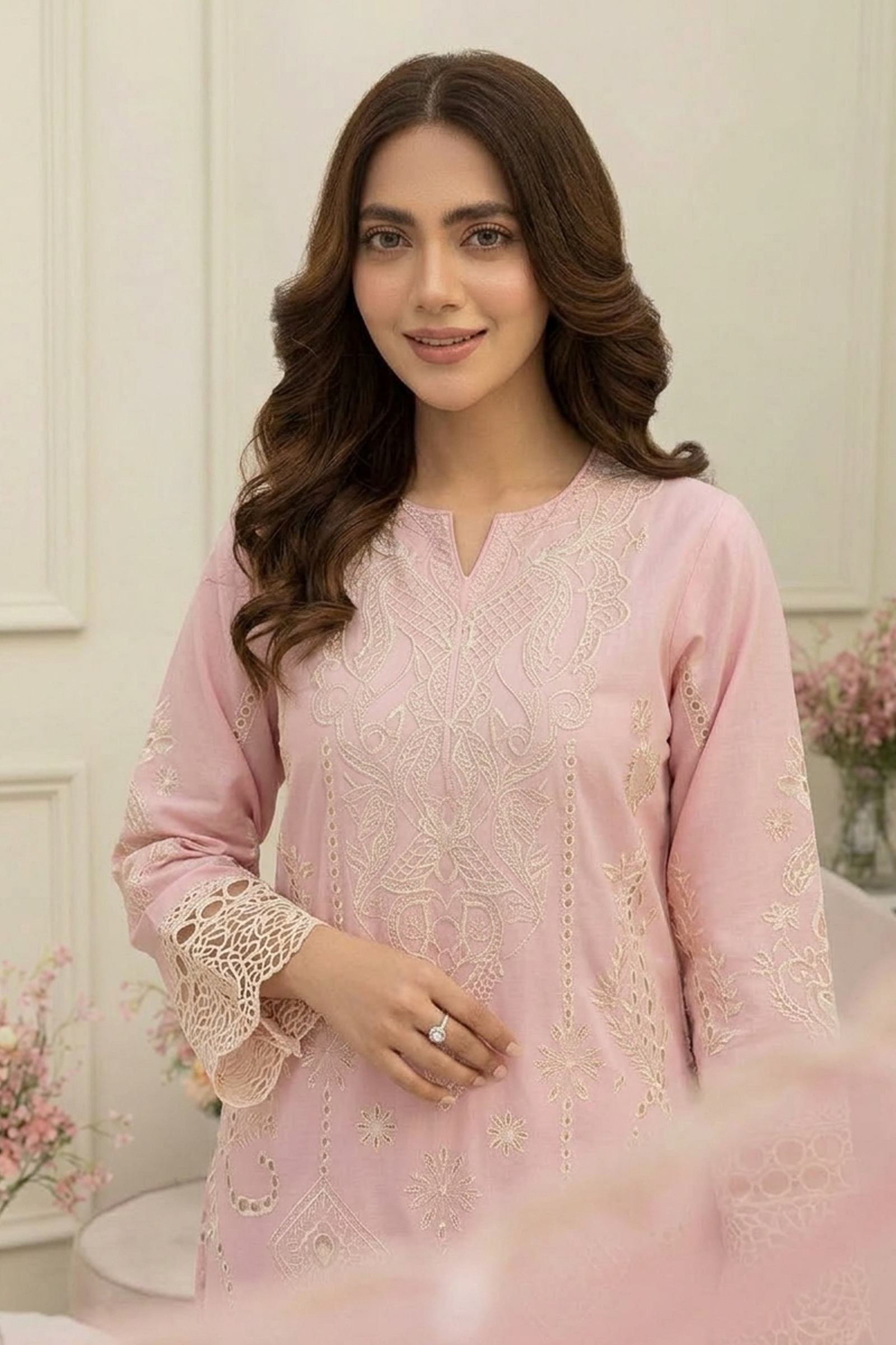 Aab-e-Gul Stitched 3-Piece Suit