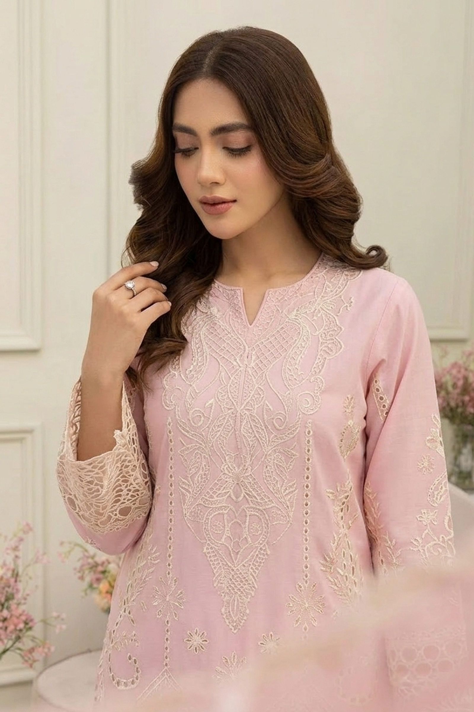 Aab-e-Gul Stitched 3-Piece Suit