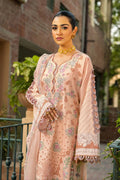 Peachy Glow |3 Piece Embroidered Lawn Suit