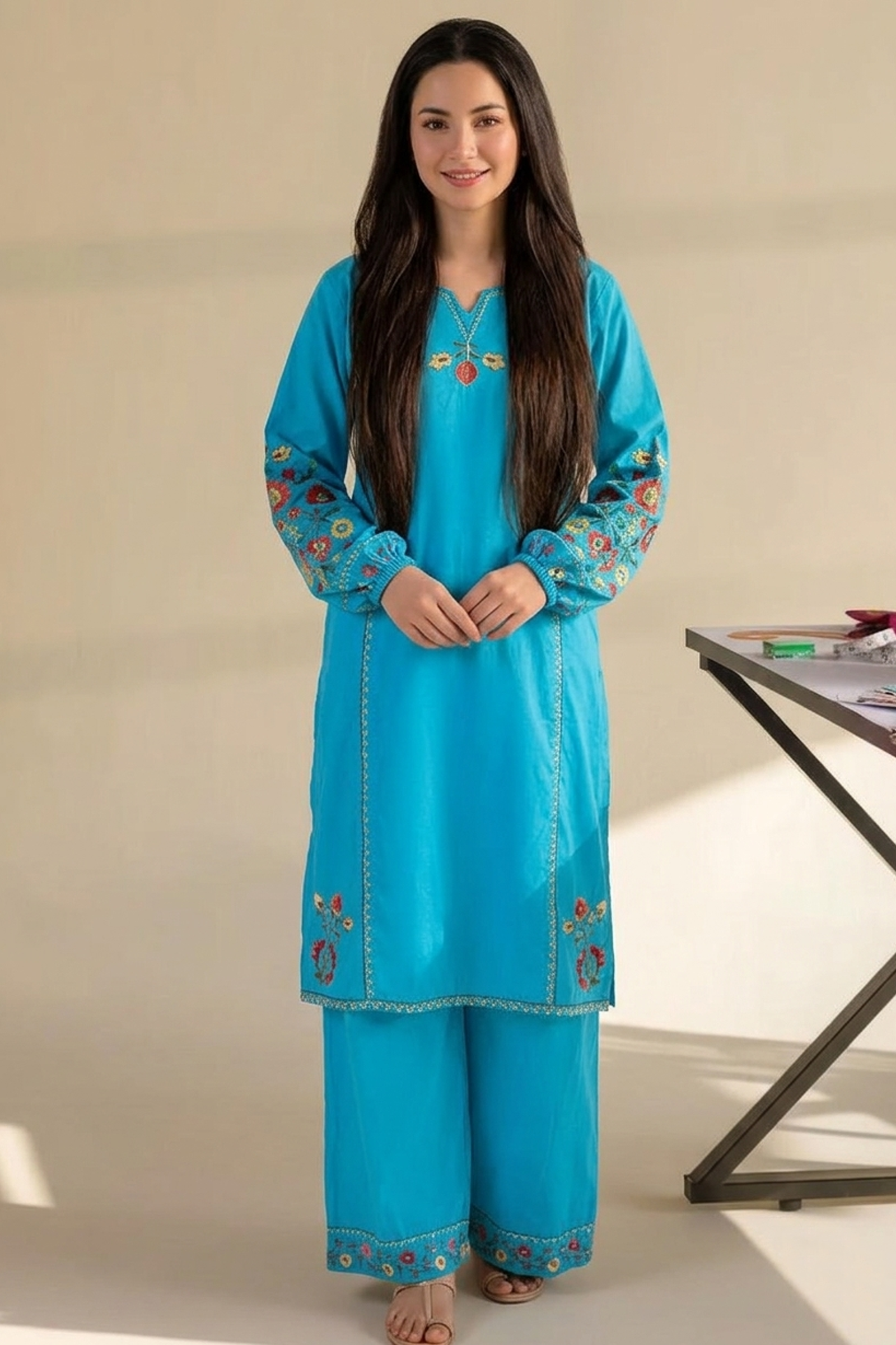 Neel Mehrab – 2PC Embroidered Set