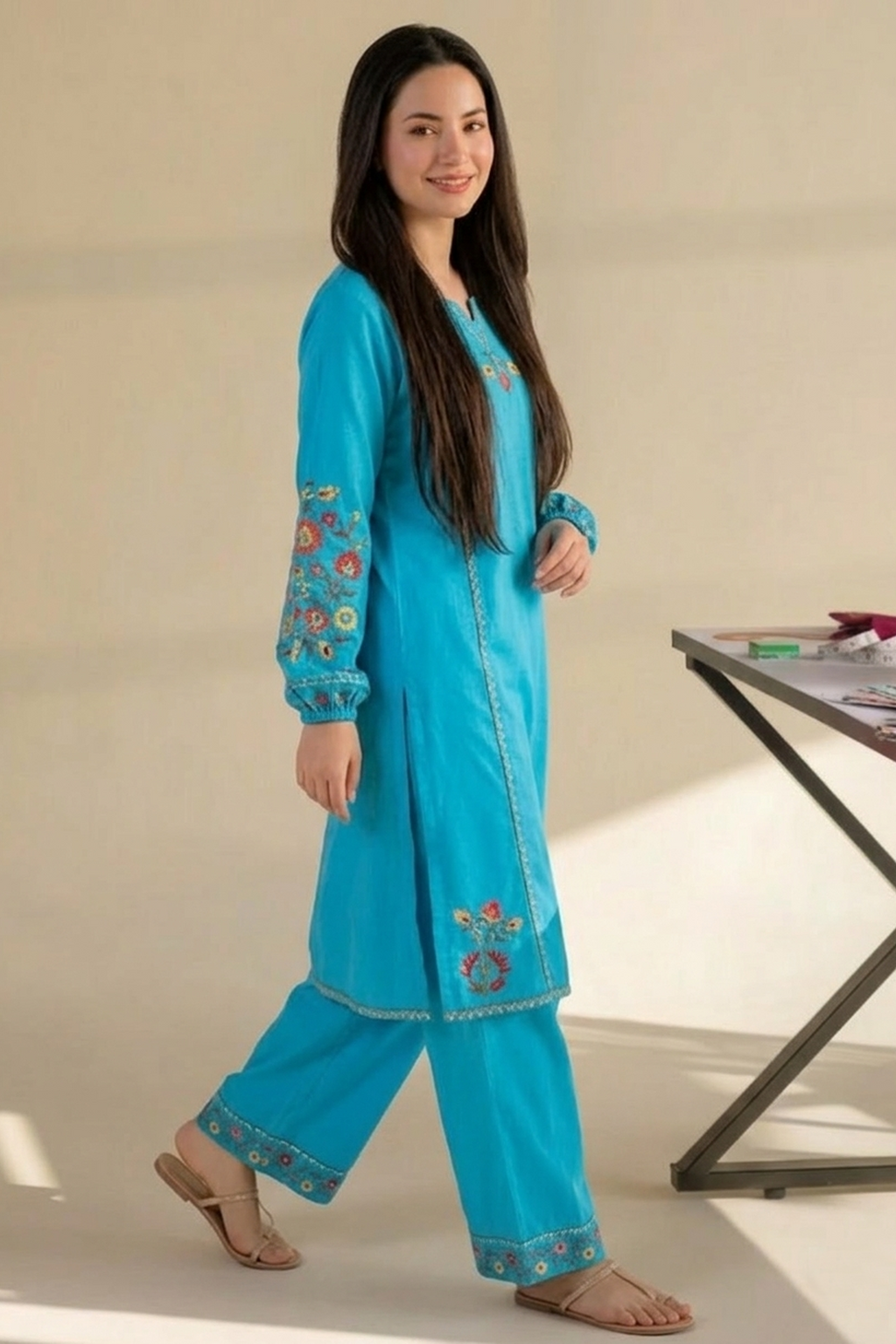 Neel Mehrab – 2PC Embroidered Set