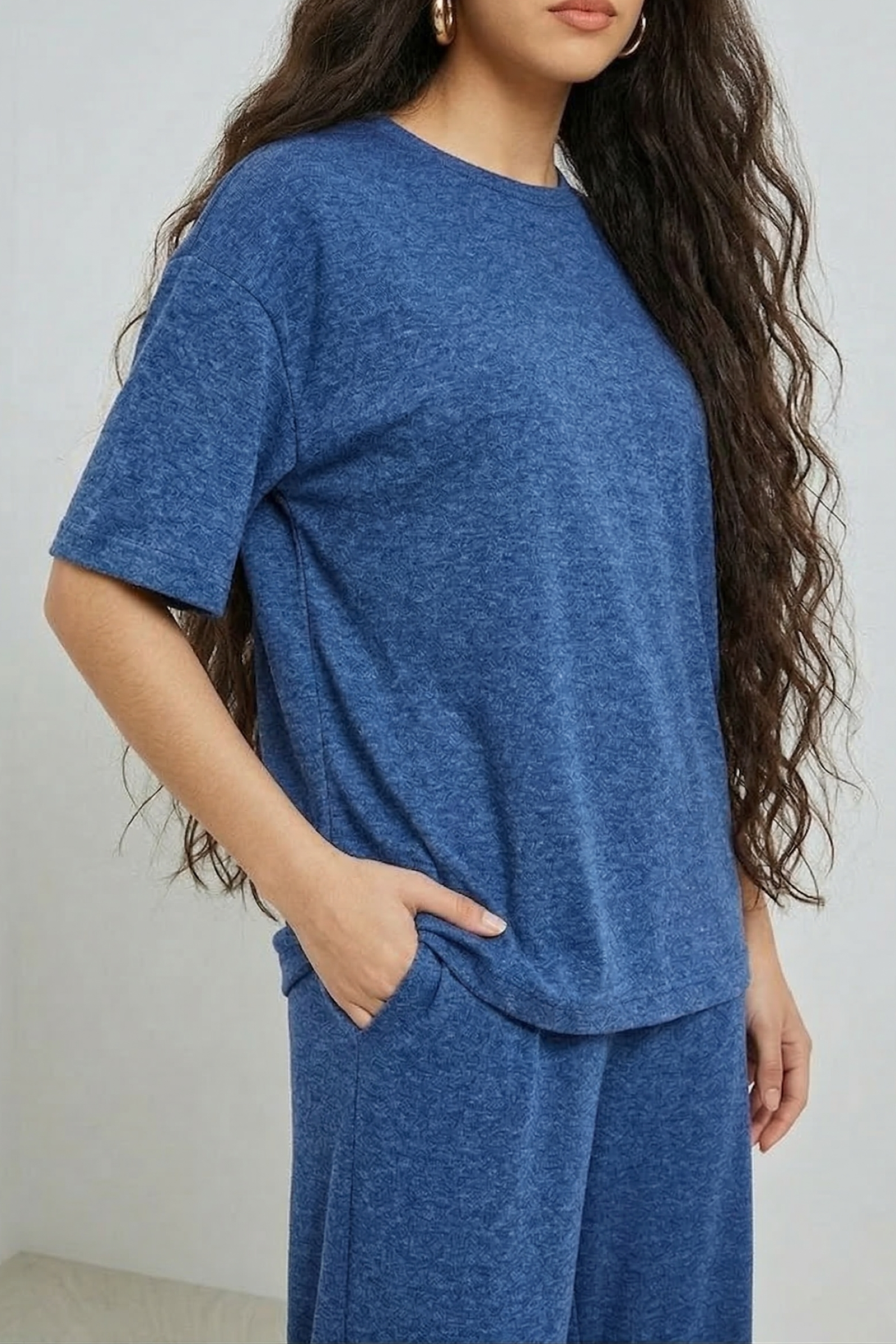 Indigo Ease Tees & Bottom Set