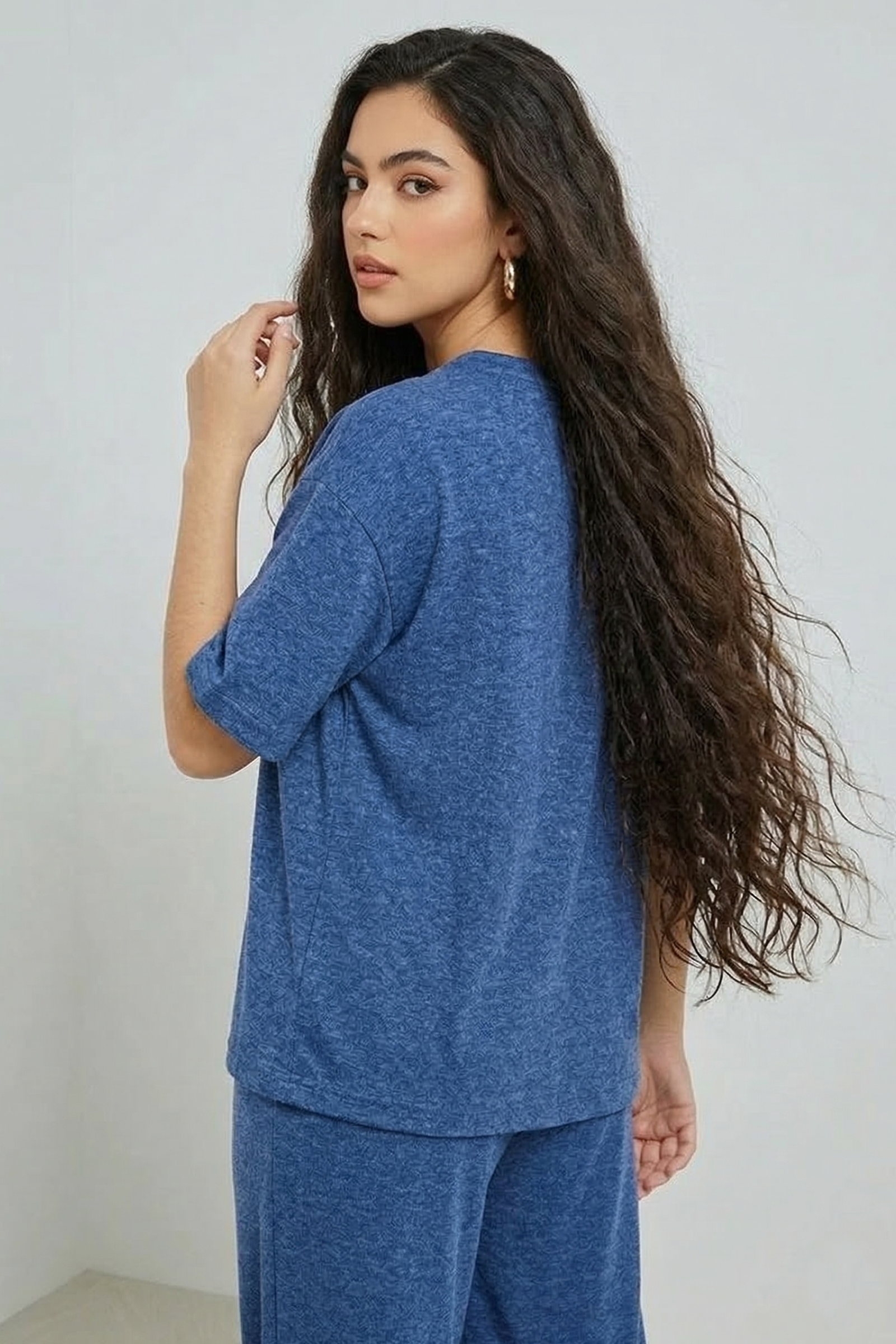 Indigo Ease Tees & Bottom Set