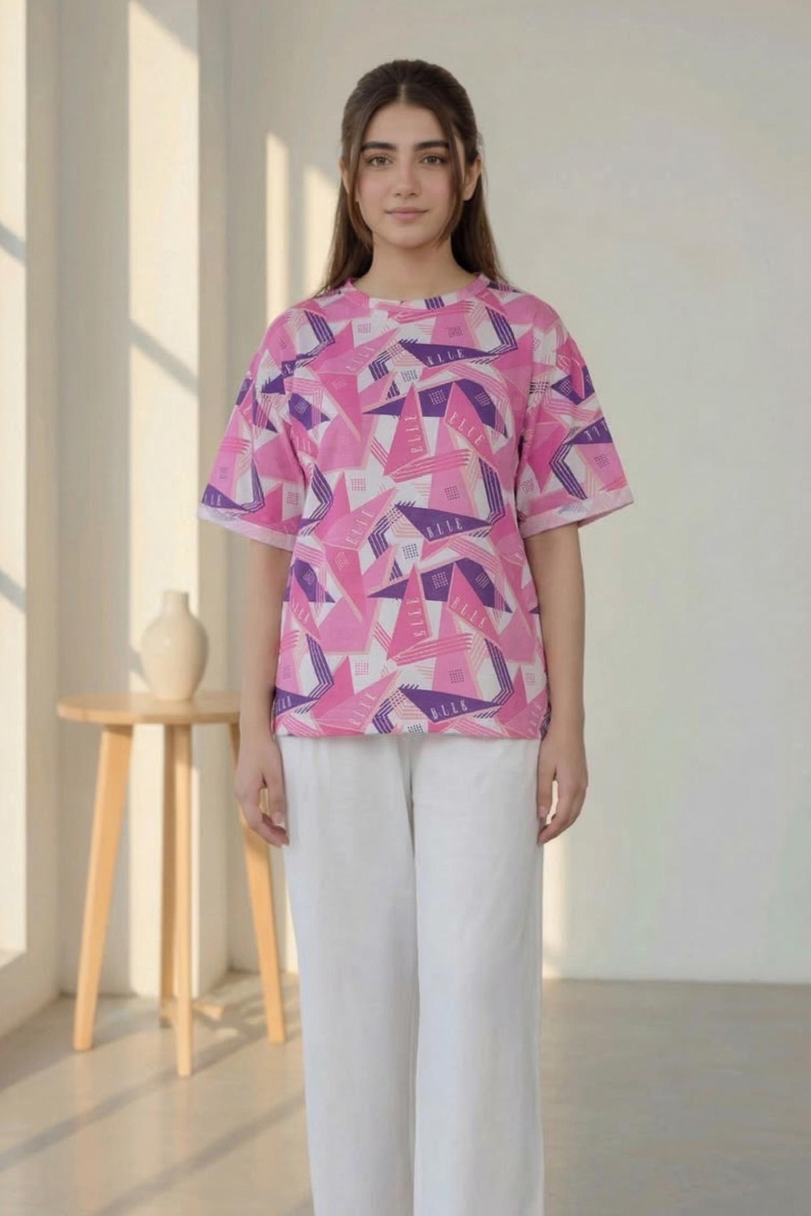 Pink Prism – Tees & Bottom Set