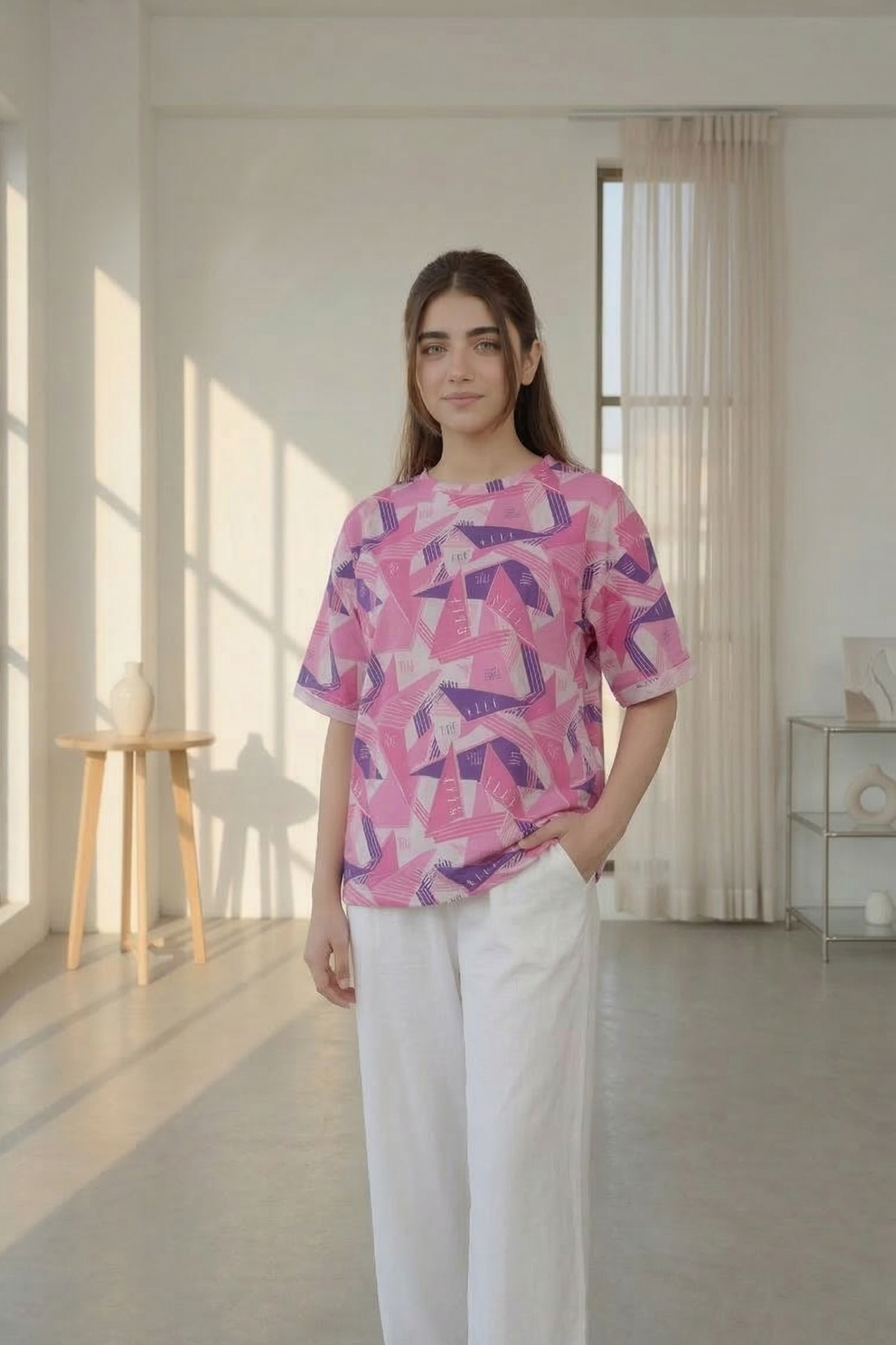 Pink Prism – Tees & Bottom Set