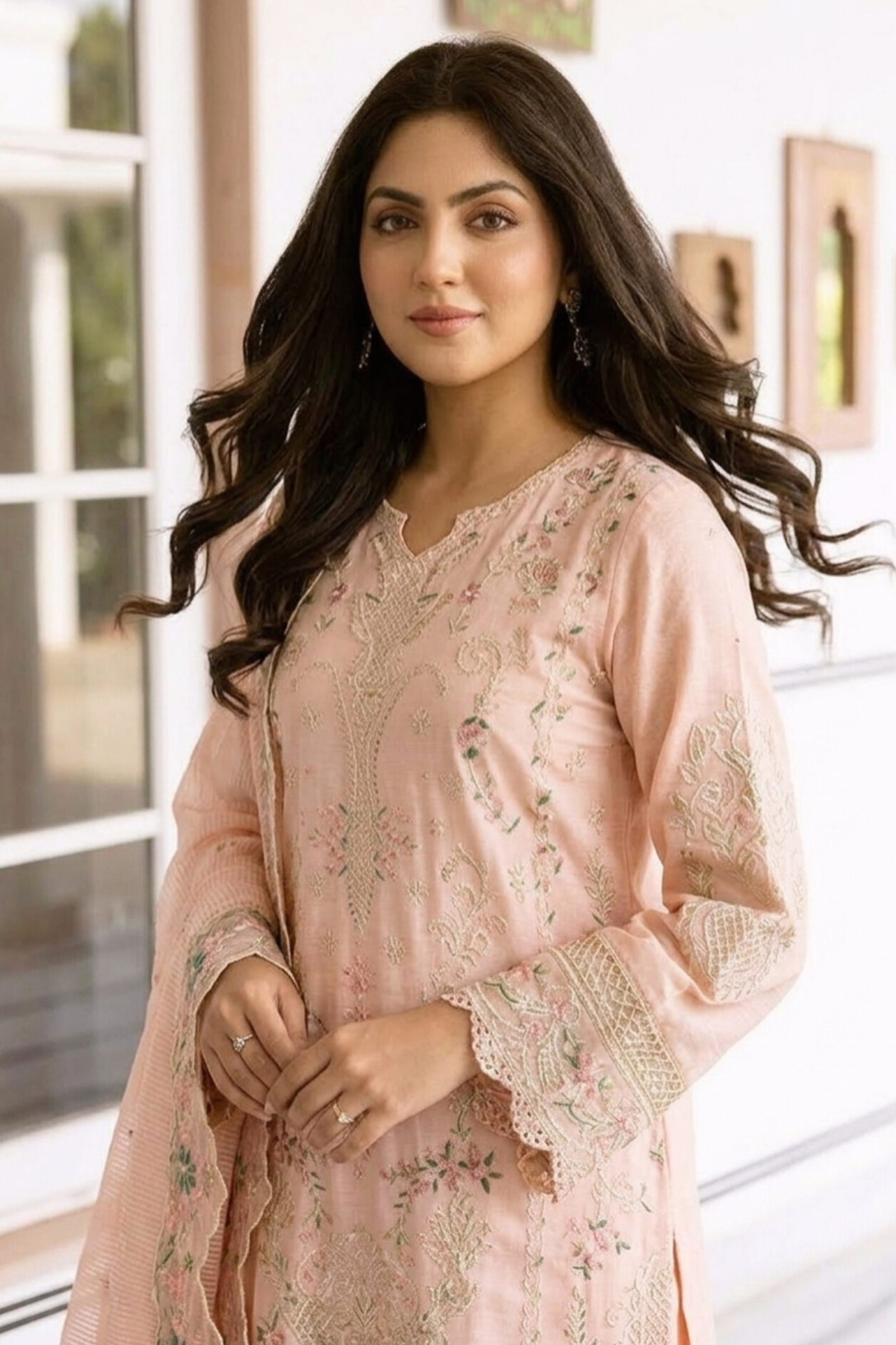 Rosy Elegance |3 Piece Embroidered Lawn Suit