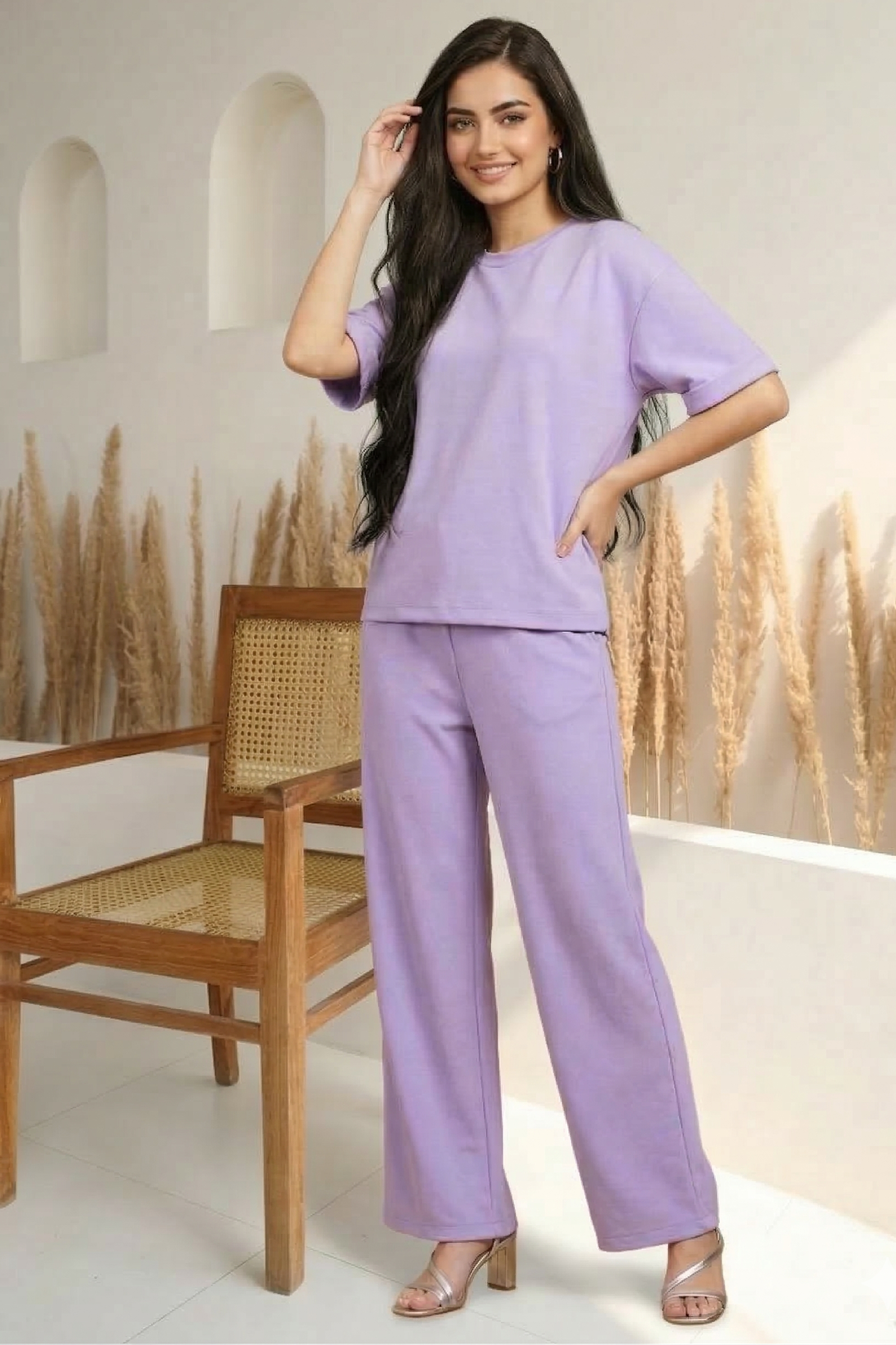 lavender-ease – Tees & Bottom Set