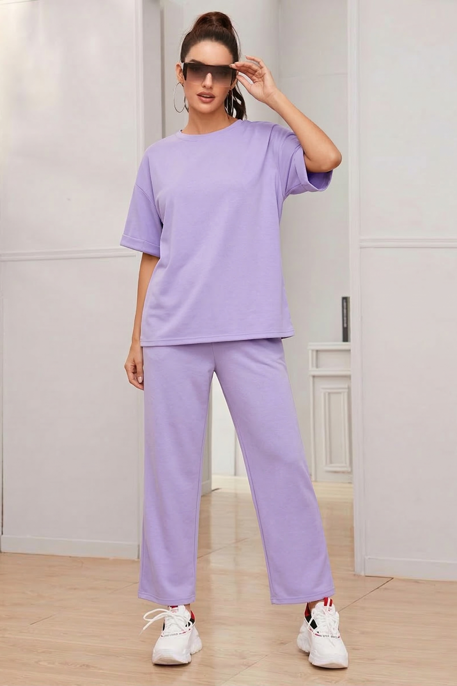 lavender-ease – Tees & Bottom Set