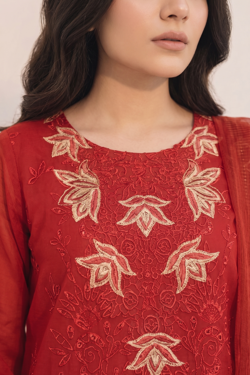 Aatish-e-Zar| 3 Piece Embroidered Lawn Suit