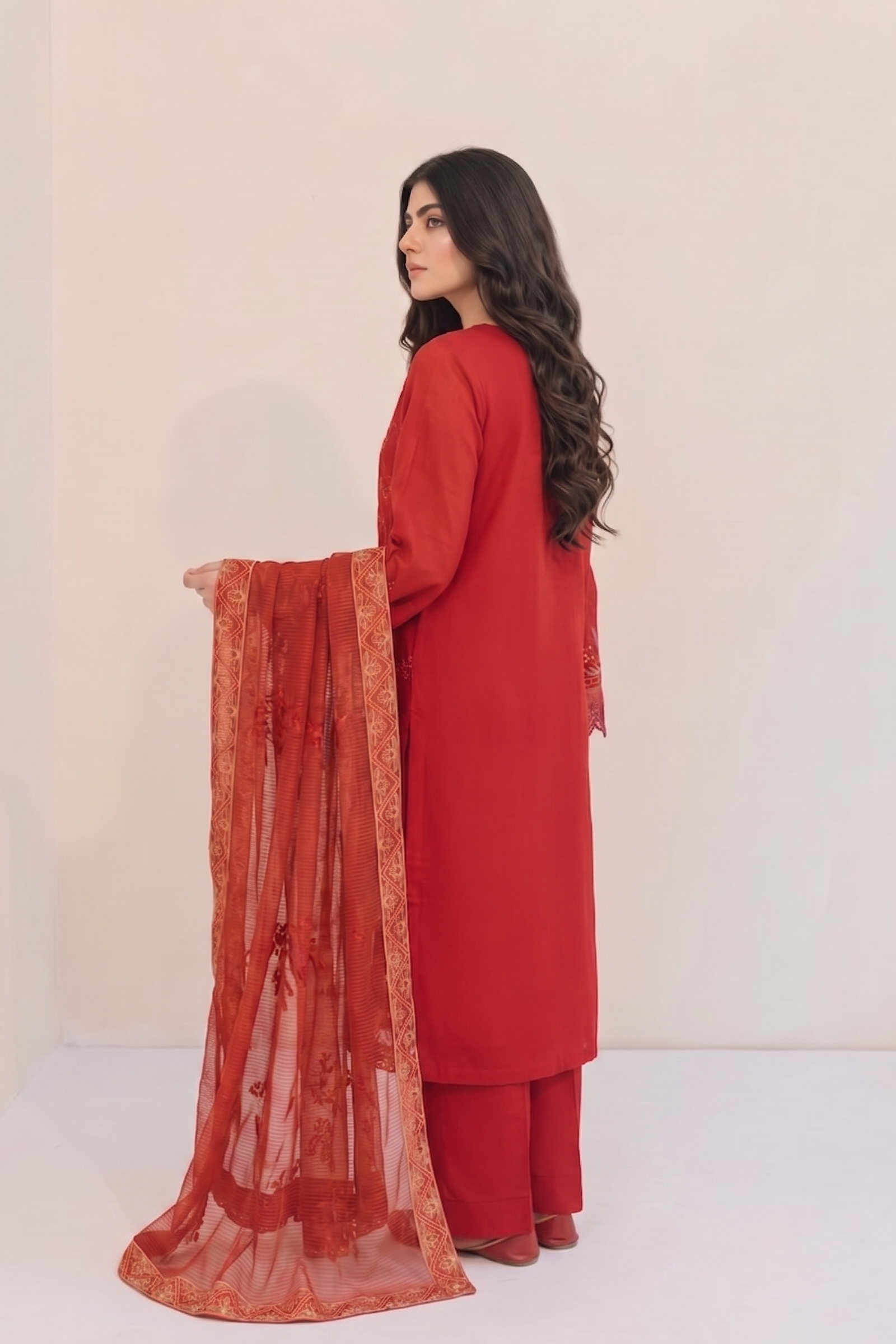 Aatish-e-Zar| 3 Piece Embroidered Lawn Suit